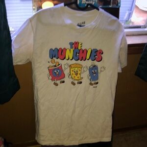 A•Lab , M, White graphic Tee